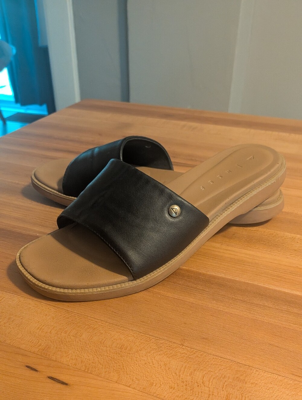 ​Reef Cushion Sunny Slide Sandals Black Tan Women’s Size 10